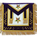 Masonic OES Patron Apron Golden Mylar Tassels