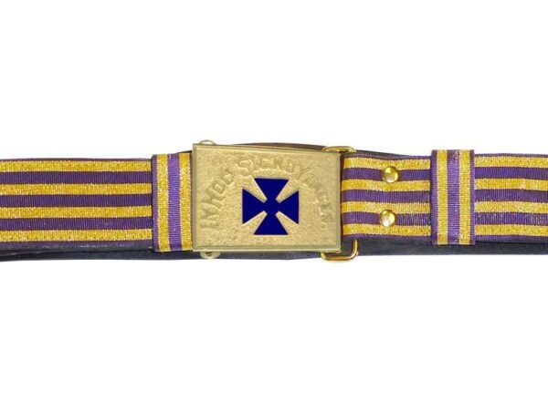 Knight Templar Past Grand Commander Sword Belt - Gold and Purple