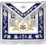 Grand Lodge Past Master Gold & Silver Embroidery Apron