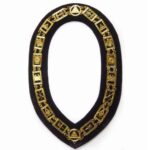 Masonic Chain Collar – Gold/Silver On Purple + Free Case