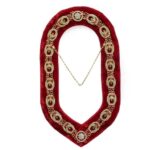 Shriner - Masonic Rhinestone Chain Collar