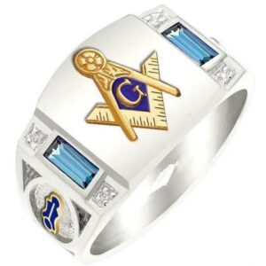 Zirconia Ring | Masonic Silver Rings