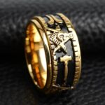 Masonic Square and Compass Ring