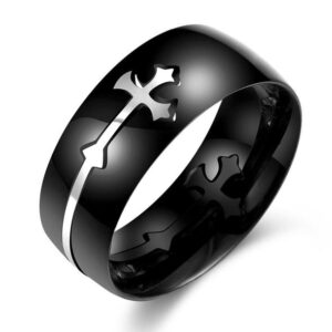 Knights Rings | Black Cross Ring