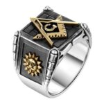 Sun and Moon Rings | Masonic 925 Sterling Silver Ring